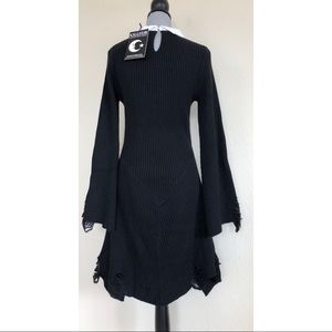 Killstar Strickkleid HELLDA KNIT DRESS schwarz